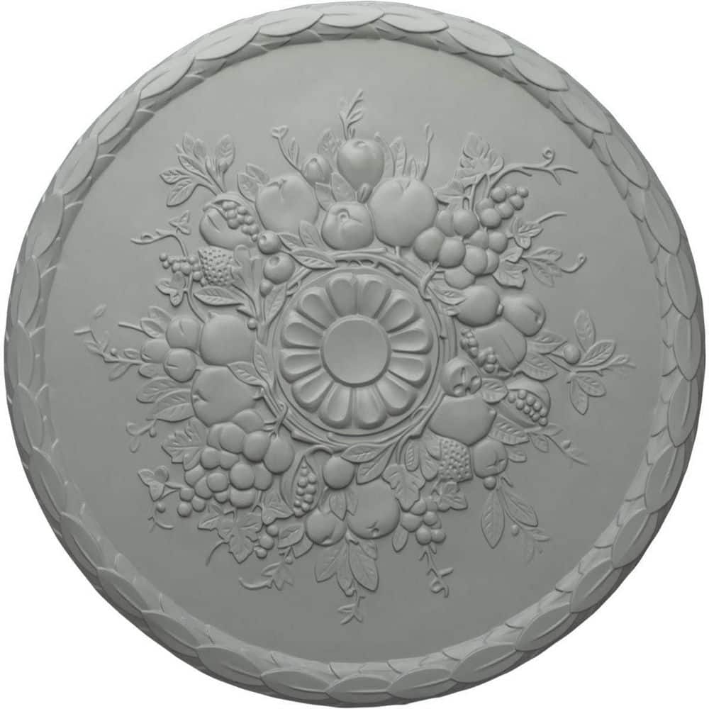 Primed Urethane 22.5" Round Harvest Ceiling Medallion