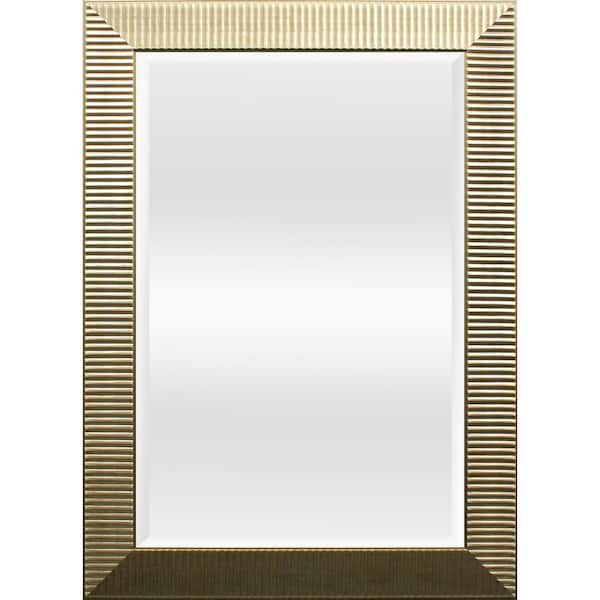 Home Decorators Collection 30 in. W x 40 in. H Gold Vanity Mirror
