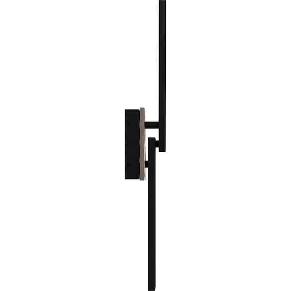 Quoizel Todman 24 in. Earth Black Outdoor Wall Lantern Sconce 