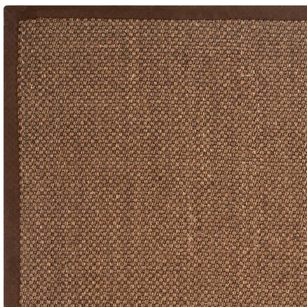 Hand-Knotted Artisan Brown Wool-Cotton Area Rug - 4' x 6'