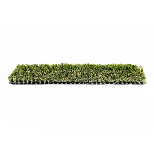 TURF DISTRIBUTORS Eco 94 Jade + Olive Green 15 ft. Wide x Cut to Length Artificial Grass Carpet