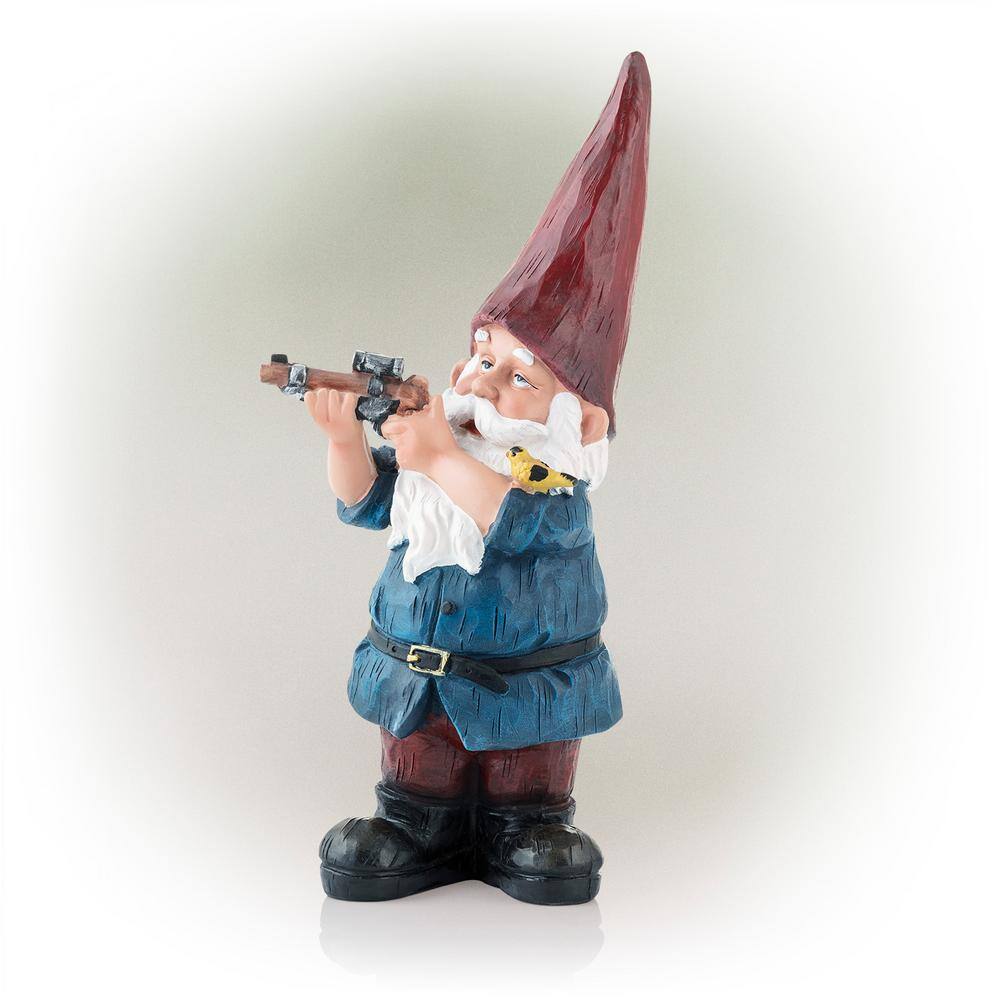 Multicolor Polyresin Animated Garden Gnome Lawn Decoration