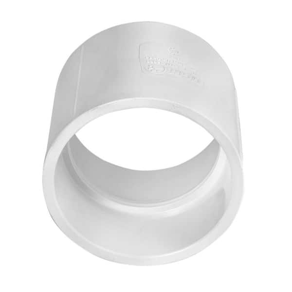 3 in. White Rigid PVC DWV Coupling, Hub x Hub Drain, Waste & Vent Fitting (5-Pack)