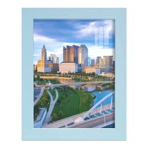Grooved 6 in. x 8 in. Blue Picture Frame