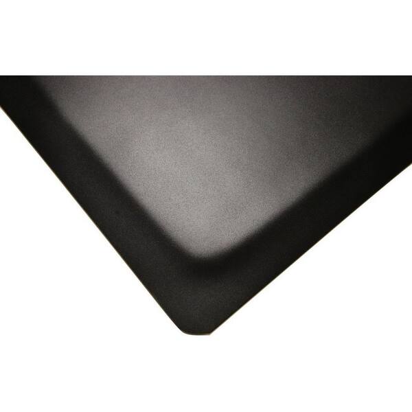 Premium Diamond-Plate Anti-fatigue Workstation Floor Mat- Black