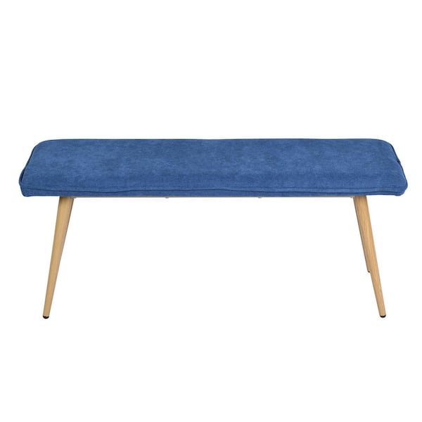 Unbranded Blue Dining Room with Metal Legs 18.30 in. H x 45.30 in. W x 15.30 in. D