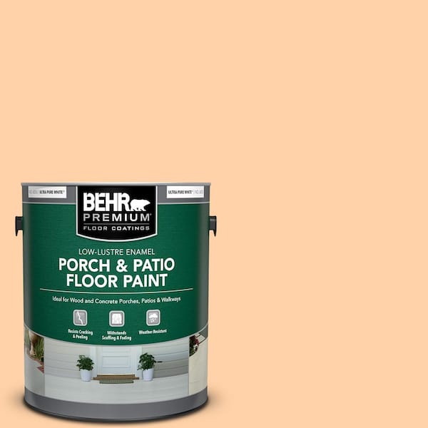 BEHR PREMIUM 1 gal. #P230-3 Vitamin C Low-Lustre Enamel Interior/Exterior Porch and Patio Floor Paint