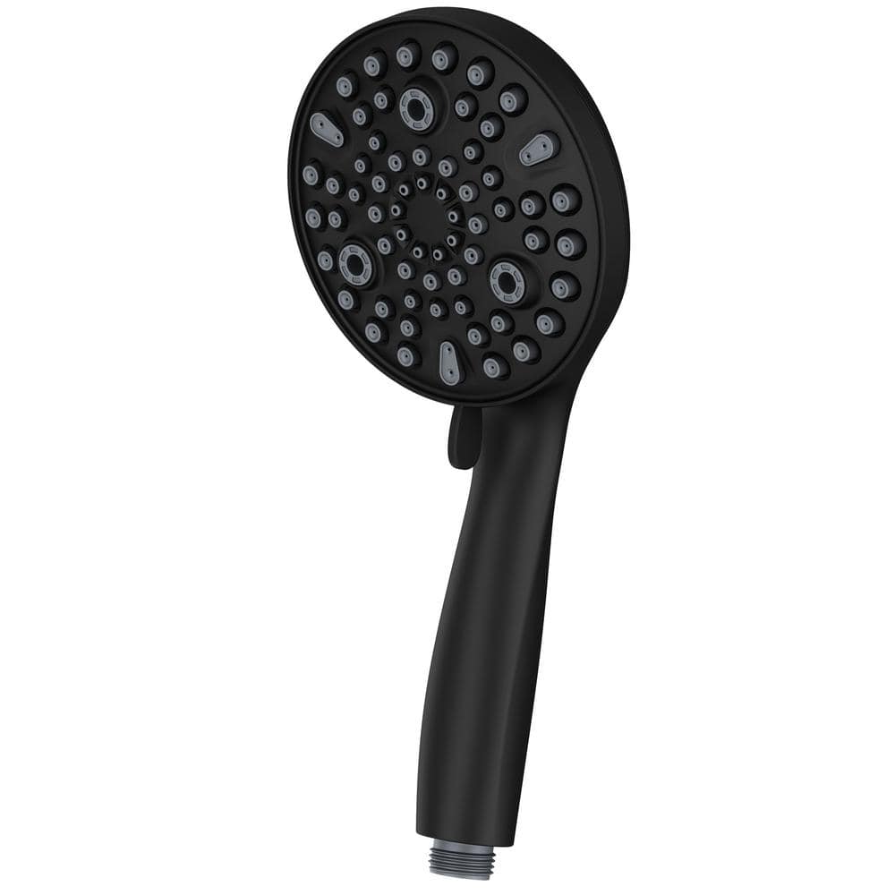 Matte Black Multi-Function Handheld Shower Head with Filter and Wall Mount