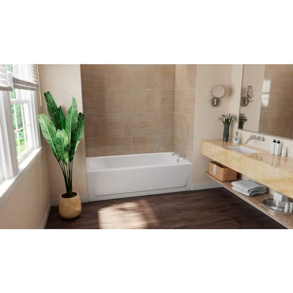 Bootz Industries Mauicast 60 in. x 32 in. Alcove Soaking Bathtub