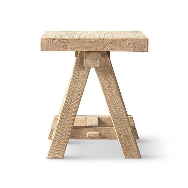 RANGER-T(TABLE)旧バージョン Jennifer Taylor Hawthorne 18 in. Square Reclaimed Elm Trestle Side