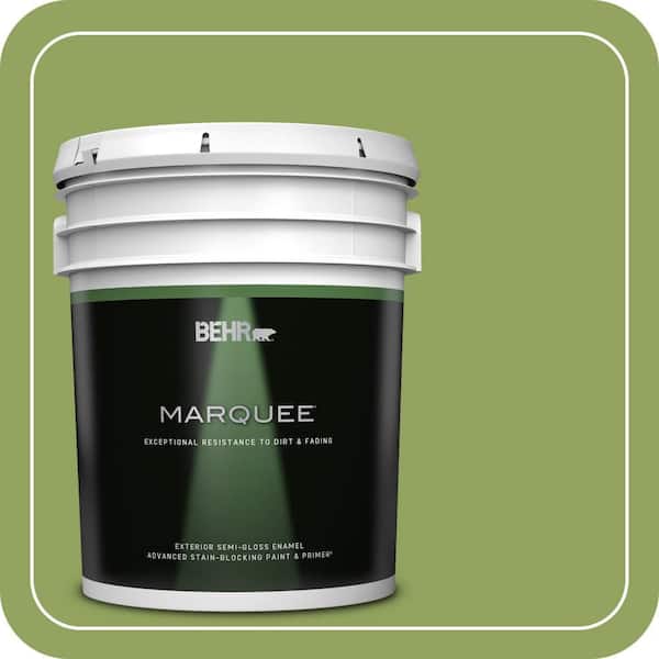 BEHR MARQUEE 5 gal. Home Decorators Collection #HDC-MD-15 Zesty Apple Semi-Gloss Enamel Exterior Paint & Primer