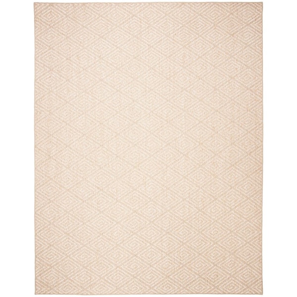 Palm Beach 7 ft. x 10 ft. Beige Diamond Swirl Area Rug