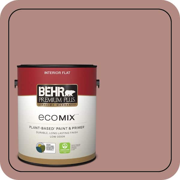 1 gal. #190F-4 Warm Comfort Flat EcoMix Plant-Based Interior Paint & Primer