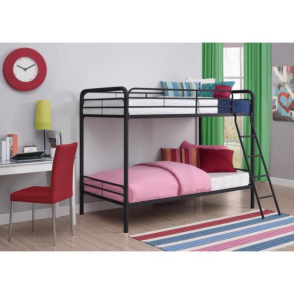 DHP Twin Over Twin Metal Bunk Bed