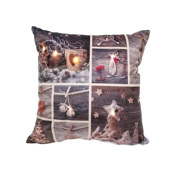 Harper Lane LED Christmas Patchwork Standard Pillow