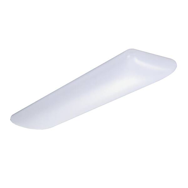 Metalux 2Lamp White Fluorescent Residential Softside Cloud Wraparound