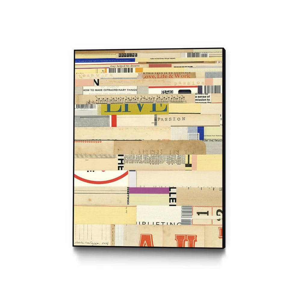 30 in. x 40 in. True II by Nikki Galapon Framed Wall Art