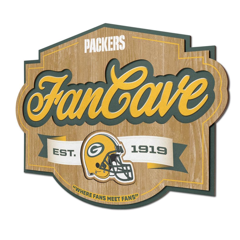 NFL Green Bay Packers Fan Creations Heritage Logo 24 Round Sign