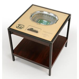 NFL Green Bay Packers 23 in. x 22 in. 25-Layer StadiumViews Lighted End Table - Lambeau Field