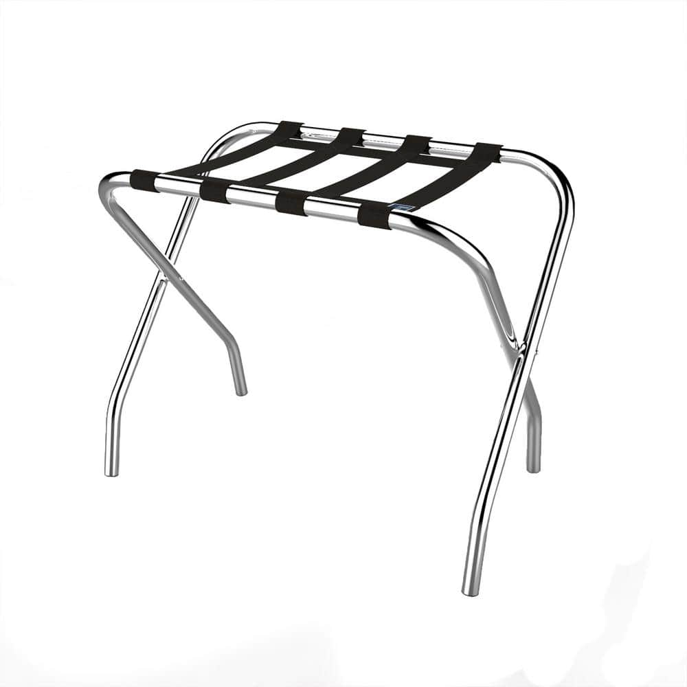 Lavish Home Chrome Steel Clothes Rack 14.9 in. W x 21.1 in. H