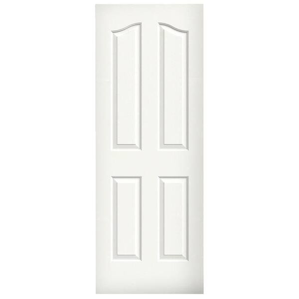 JELD-WEN 30 in. x 80 in. Provincial White Painted Textured Molded Composite MDF Interior Door Slab