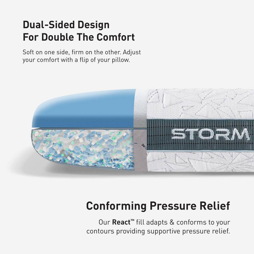 White Memory Foam Cooling Performance Pillow