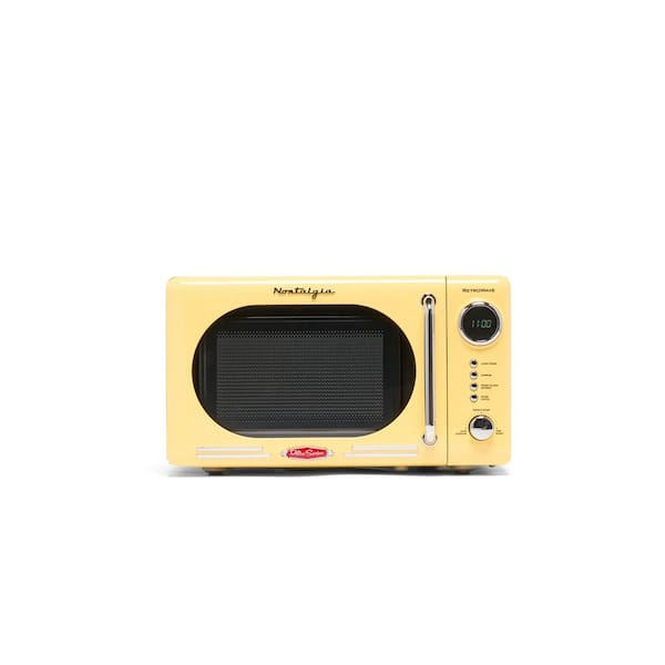 Nostalgia Retro 0.7 cu. ft. 700-Watt Countertop Microwave Oven in Yellow