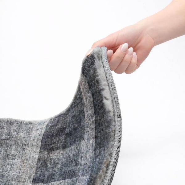 Dream Shag Premium Machine Washable Abstract ADS568 Navy 2 ft. x 3 ft. Accent Rug
