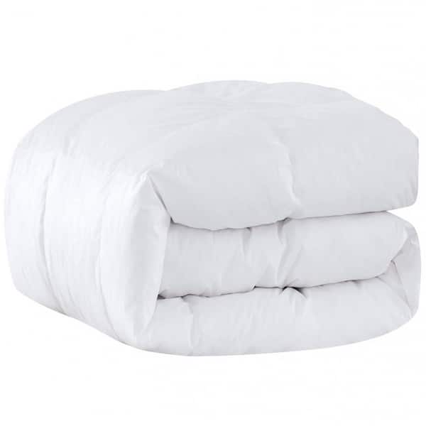 SUBRTEX All Season White California King Cotton Goose Down Comforter Quilt Only