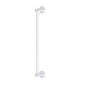 Carolina Crystal Collection 18 in. Refrigerator Pull in Satin Chrome
