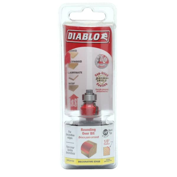 DIABLO 1/8 in. Carbide Rounding Over Router Bit