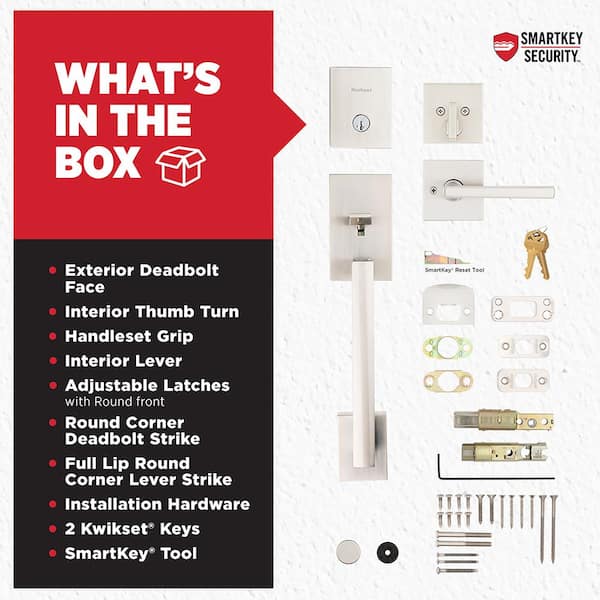 Kwikset San Clemente Low Profile Satin Nickel Single Cylinder