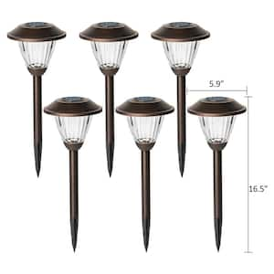 Solar Bronze LED Path Light (6-Pack)