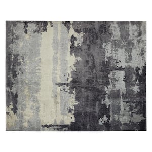 Brome Blue 6 ft. 7 in. X 9 ft. 2 in. Abstract Polypropylene Area Rug