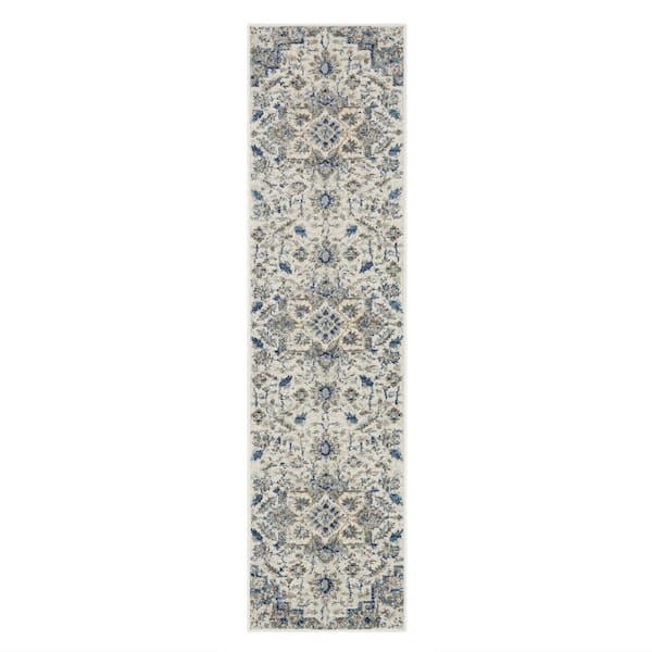 Mohawk Home Janus Grey 2 ft. x 10 ft. Runner Rug