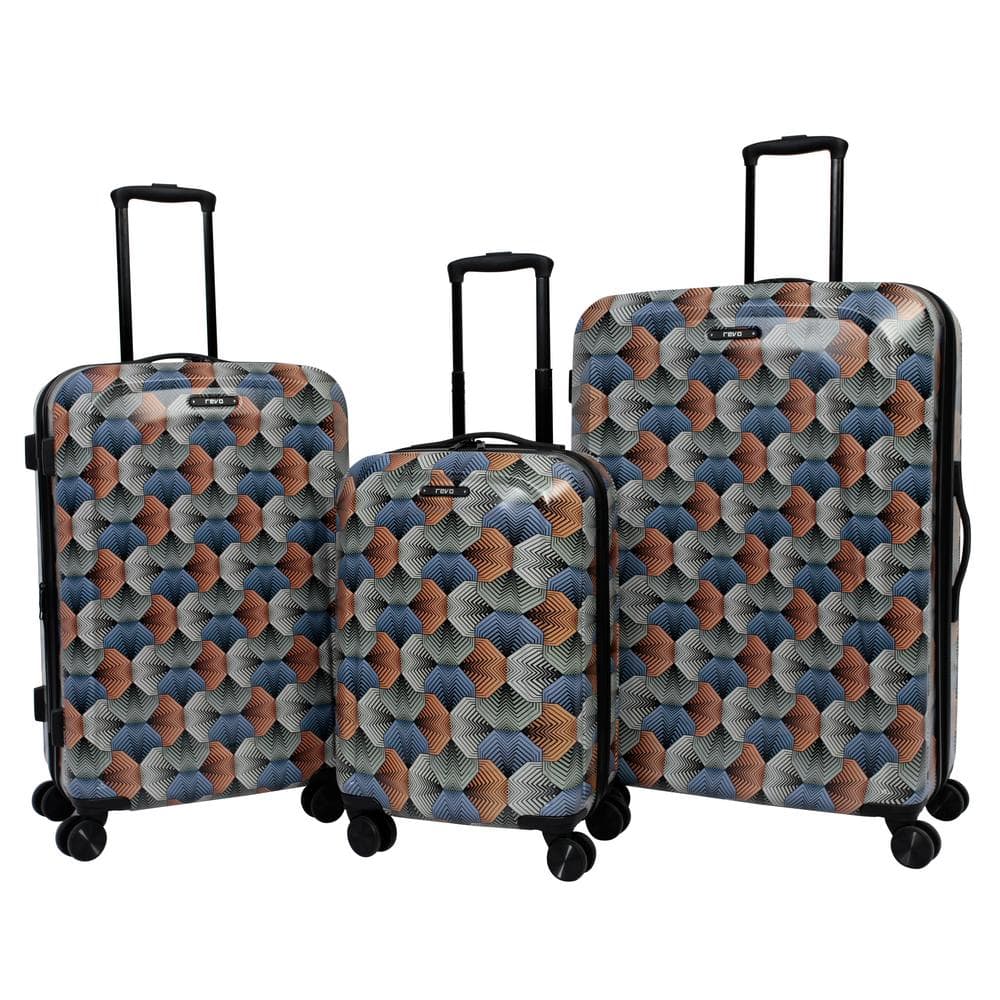 Revo Steel 3 PC Luggage Set, Prism22454593E The Home Depot