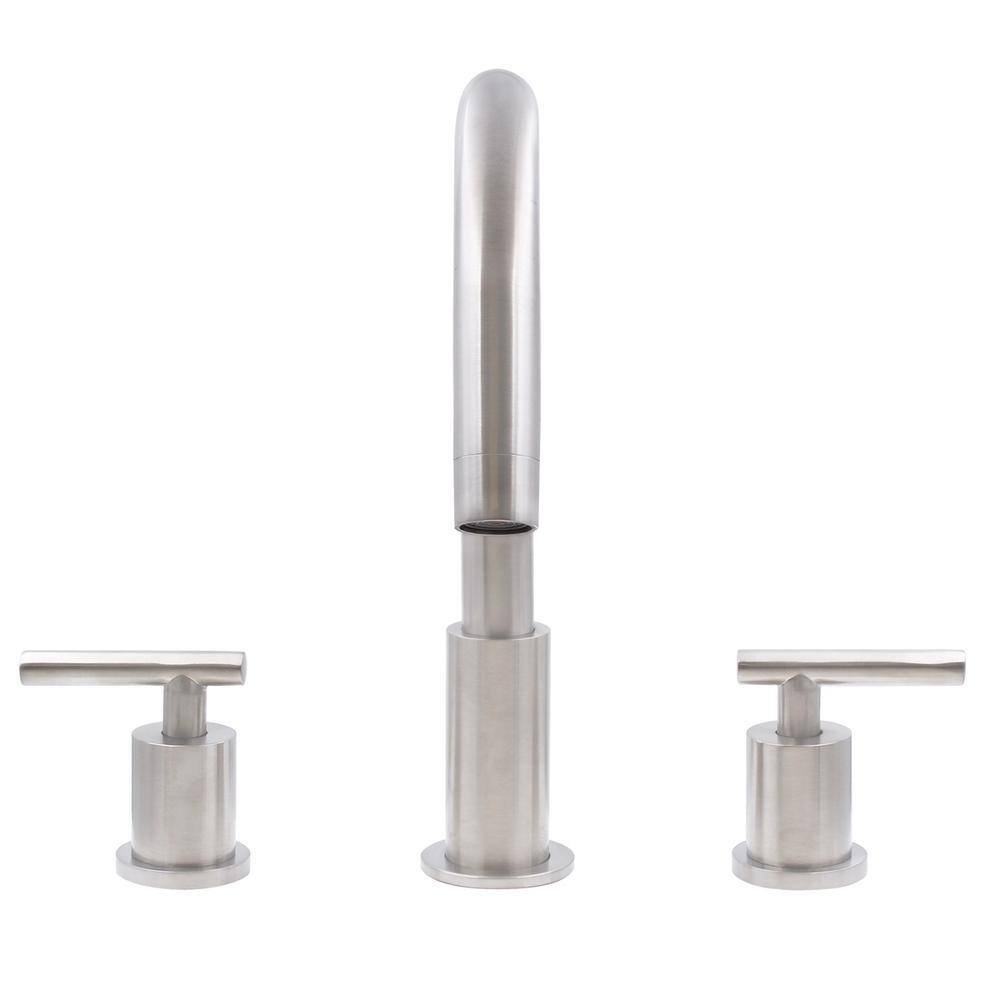 Brushed Nickel Modern Single-Handle Bathroom Faucet