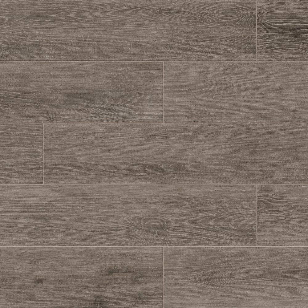 Corso Italia Nevada Wool Dark Gray Matte 8 in. x 40 in. Wood Look