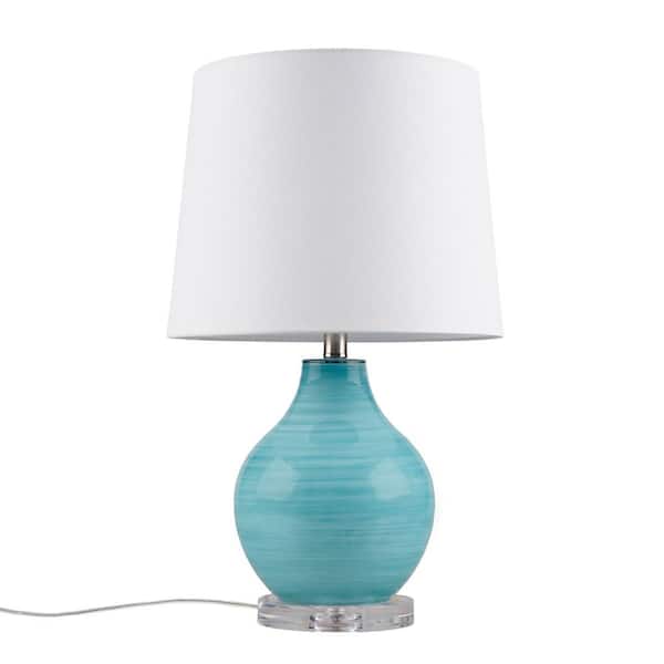 510 Design Maelle 23.5 in. Aqua Coastal Table Lamp