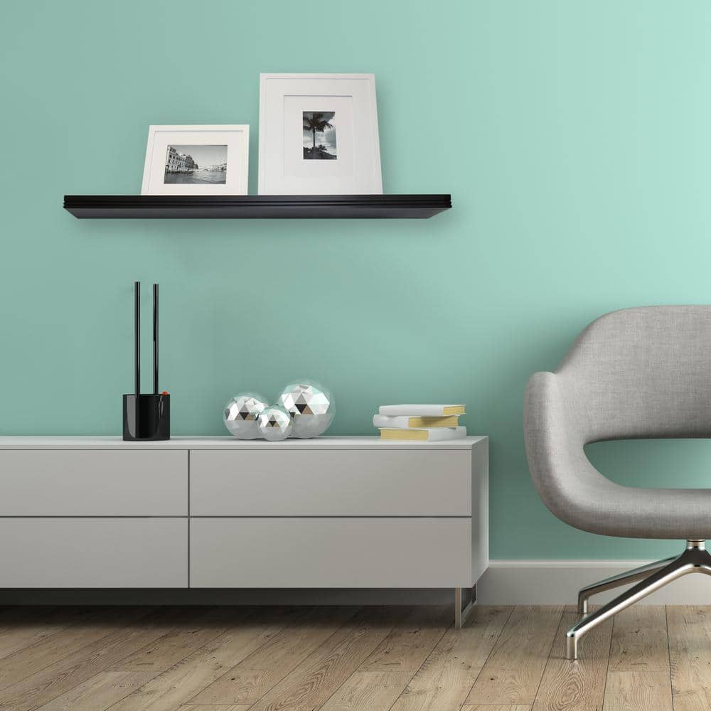 Warwick 18" Black MDF Floating Wall Shelf