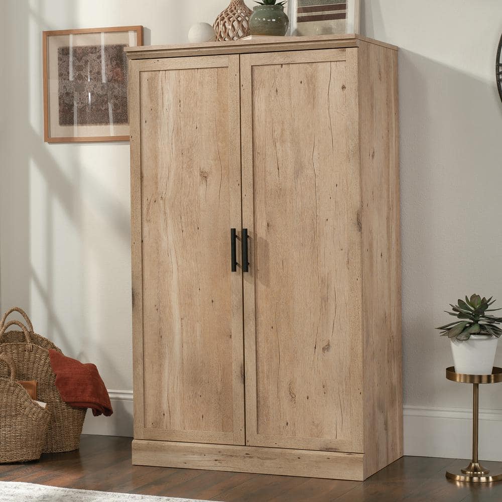 Aspen Post Prime Oak 2-Door Storage Cabinet with Adjustable Shelves