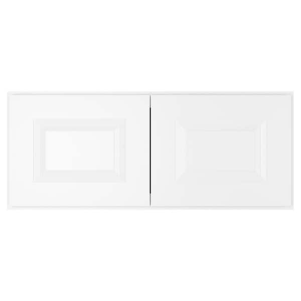 HOMEIBRO 30-in W X 12-in D X 12-in H in Traditional White Plywood Ready to Assemble Wall Cabinet Kitchen Cabinet