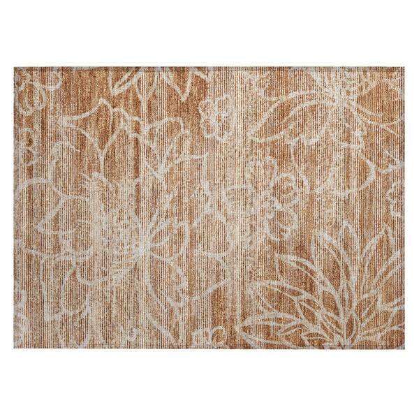 Chantille Machine Washable Indoor/Outdoor Abstract ACN2789 Paprika 2 ft. x 3 ft. Accent Rug