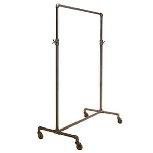 Adjustable Gray Steel Clothes Rack 43 in. W x 72 in. H