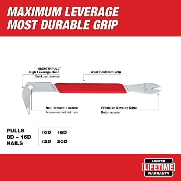 12 in. Nail Puller with Dimpler and 7 in. Rafter Square