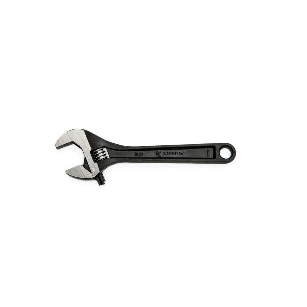 Crescent 6 in. Black Oxide Adjustable Wrench AT26VS - The Home Depot