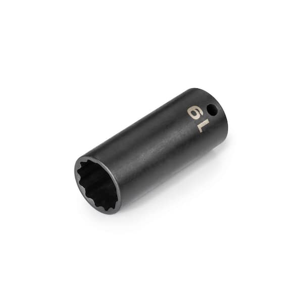 TEKTON 3/8 in. Drive x 19 mm Deep 12-Point Impact Socket