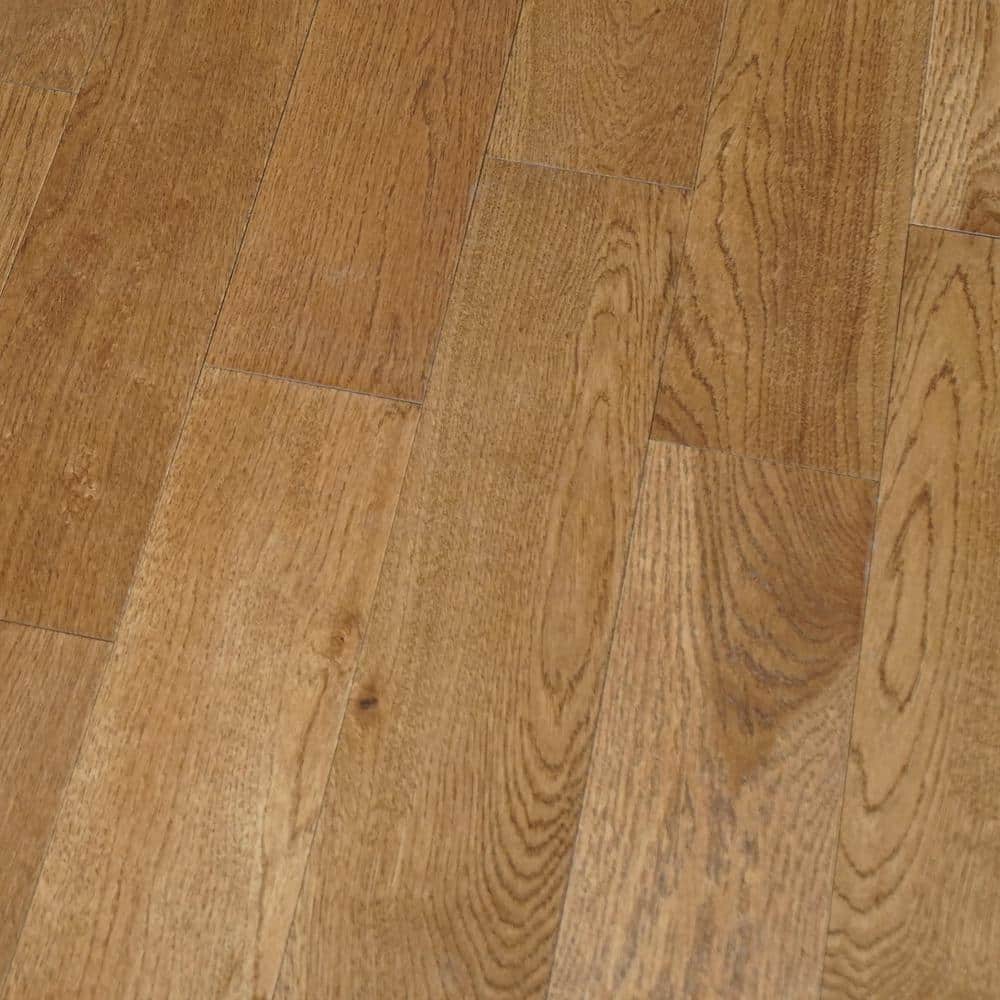 Fontainebleau Oak 1/2 in. T x 5 in. W Tongue and Groove Wire Brushed Engine
