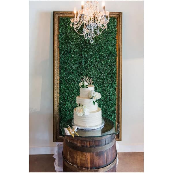 12- Pieces 20 in. x 20 in. Artificial Boxwood Hedge Greenery Wall