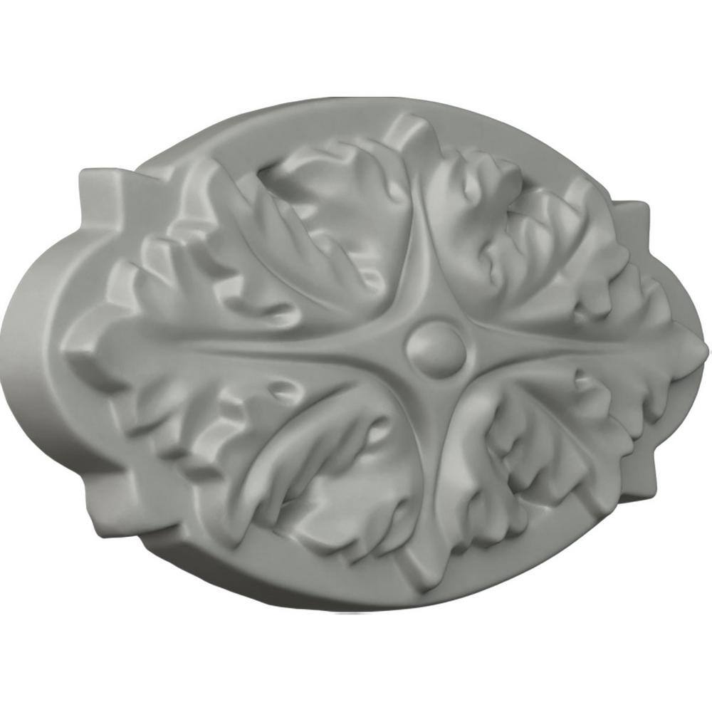 Gray Polyurethane Decorative Applique Onlay, 5.75" Wide
